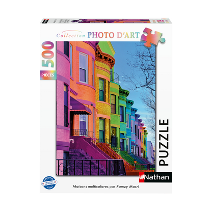 Multicolored Houses 500 brikker