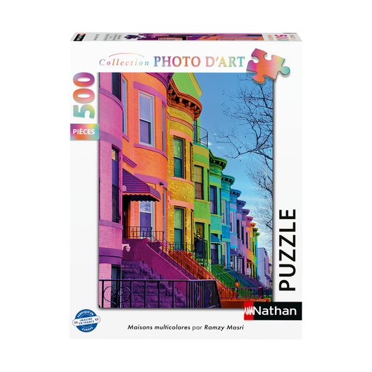 Multicolored Houses 500 brikker