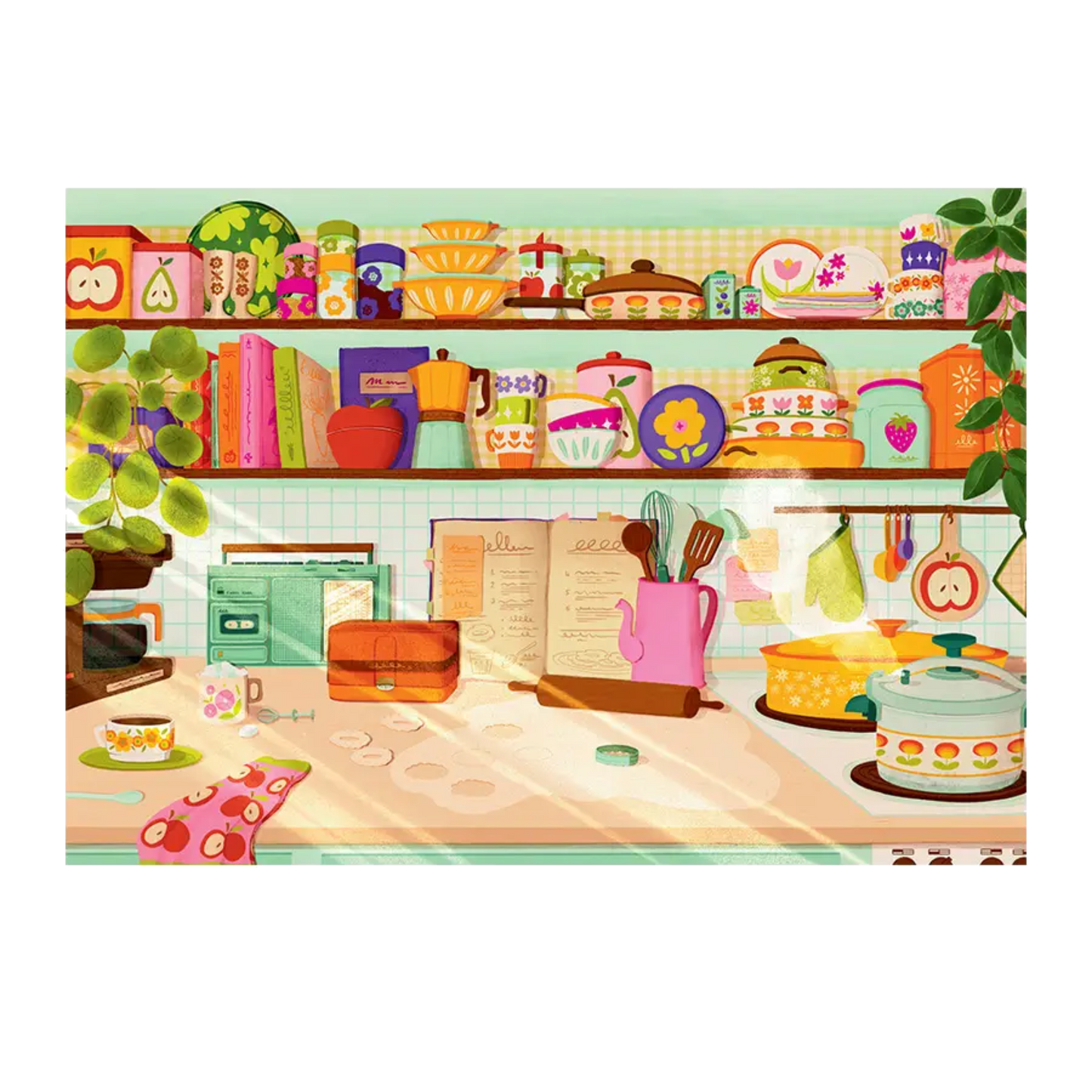 Retro Kitchen 1000 brikker