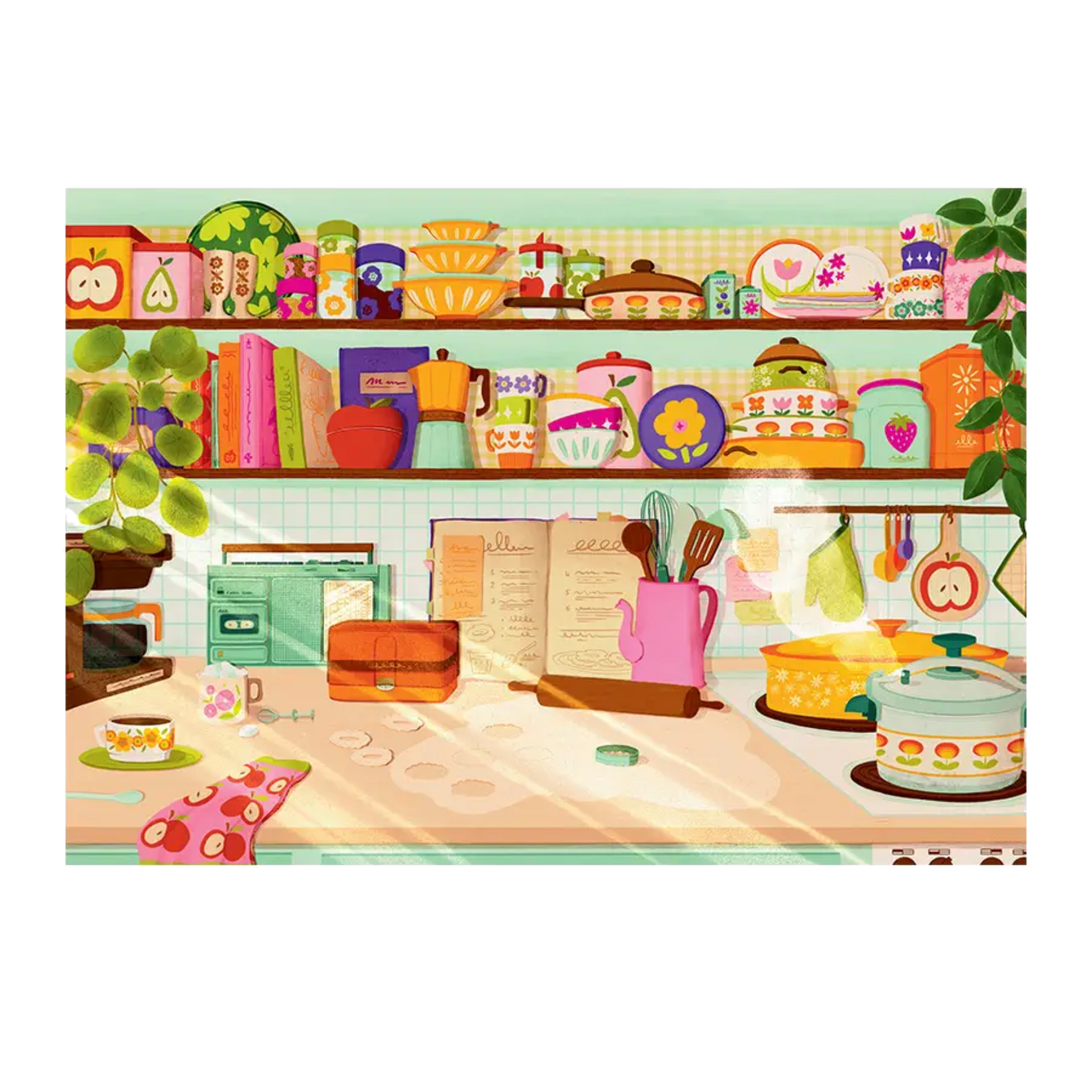 Retro Kitchen 1000 brikker